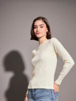 SASSAFRAS Ribbed Round Neck Top - Image 3