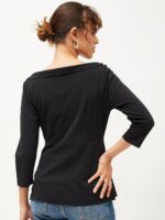SASSAFRAS V-Neck Peplum Top - Image 4