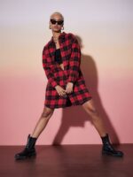 SASSAFRAS alt-laze Checked Pure Cotton Shirt Dress - Image 5