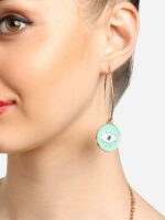 Zaveri Pearls Evil Eye Drop Earrings - Image 2