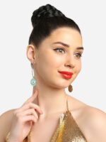 Zaveri Pearls Evil Eye Drop Earrings - Image 4