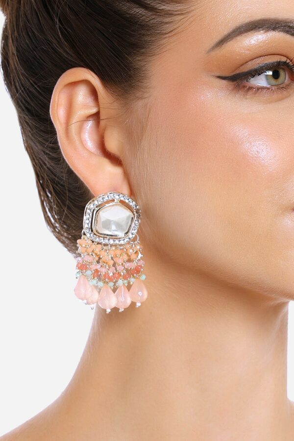 Zaveri Pearls Gold-Plated Contemporary Studs Earrings