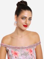 Zaveri Pearls Gold-Plated Contemporary Studs Earrings - Image 3