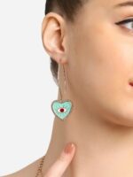 Zaveri Pearls Gold-Plated Drop Earrings