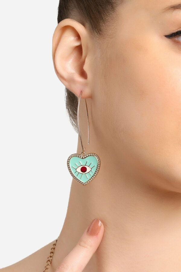 Zaveri Pearls Gold-Plated Drop Earrings