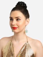 Zaveri Pearls Gold-Plated Drop Earrings - Image 4