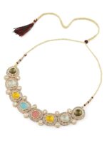 Zaveri Pearls Gold-Plated Kundan-Studded Jewellery Set - Image 8