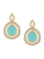 Zaveri Pearls Gold-Plated Kundan-Studded Jewellery Set - Image 9