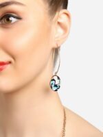 Zaveri Pearls Set Of 2 Gold-Plated Drop Earrings - Image 3