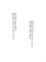 Zaveri Pearls Silver-Plated CZ Stone-Studded Brass Jewellery Set - Image 8