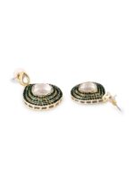 Zaveri Pearls Women Gold-Plated Austrian Diamonds & Stones Jewellery Set - Image 4