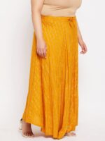 CLORA CREATION PLUS Plus Size Printed Flared Maxi Skirt - Image 2
