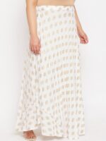 CLORA CREATION PLUS Plus Size Printed Flared Rayon Skirt - Image 2