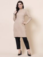 Clora Creation Women Straight Fit Velvet Cigarette Trousers - Image 5