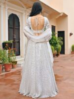 Lavanya The Label Embellished Sequinned Ready to Wear Lehenga & Blouse With Dupatta - Image 4