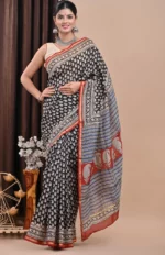Paisley Print Chanderi Silk Saree