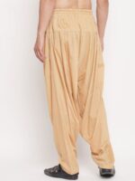 VASTRAMAY Men Rose Gold-Coloured Solid Loose Fit Patiala Salwar - Image 3