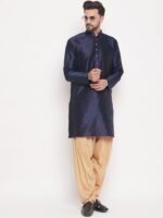 VASTRAMAY Men Rose Gold-Coloured Solid Loose Fit Patiala Salwar - Image 4