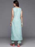 Ahalyaa Floral Printed Panelled Gotta Patti Kurta with Trousers - Image 5