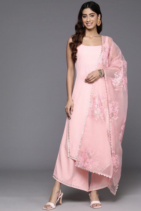 Ahalyaa Gotta Patti Kurta with Palazzos & Dupatta