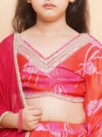 Bitiya by Bhama Embroidered V-Neck Ready to Wear Lehenga & Blouse With Dupatta - Image 2