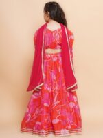 Bitiya by Bhama Embroidered V-Neck Ready to Wear Lehenga & Blouse With Dupatta - Image 6