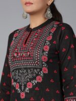 Juniper Ethnic Motifs Printed Sequinned Kurta - Image 2