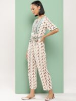 Juniper Printed Waist Tie-Ups Basic Jumpsuit - Image 3
