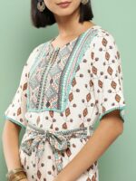 Juniper Printed Waist Tie-Ups Basic Jumpsuit - Image 6