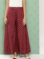Juniper Women Ethnic Motifs Printed Flared Ethnic Palazzos