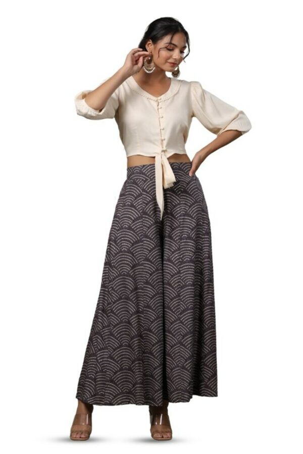 Juniper Women Ethnic Motifs Printed Flared Ethnic Palazzos