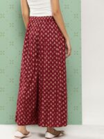 Juniper Women Ethnic Motifs Printed Flared Ethnic Palazzos - Image 3