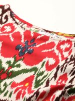 MABISH by Sonal Jain Abstract Printed Gathered Detail Midi Fit & Flare Waisted Dress - Image 2