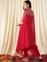 MABISH by Sonal Jain Crop Top With Draped Skirt & Cape - Image 4