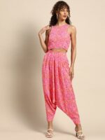 MABISH by Sonal Jain Printed Crop Top With Dhoti Pants