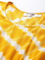 MABISH by Sonal Jain Striped Overlap Midi Ethnic Dress - Image 2