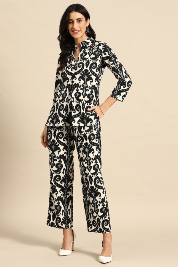 MABISH by Sonal Jain Women Printed Box Pleat Shirt with Palazzos