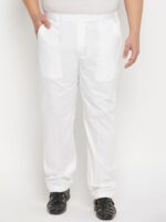VASTRAMAY PLUS Men Plus Size Pure Cotton Mid-Rise Pyjama