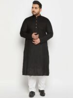 VASTRAMAY PLUS Men Plus Size Pure Cotton Mid-Rise Pyjama - Image 5