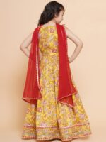 Bitiya by Bhama Girls Printed Ready to Wear Lehenga & Blouse With Dupatta - Image 6