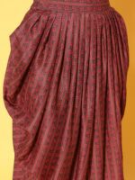 Sangria Women Ethnic Motifs Embroidered Sequinned Kurta with Dhoti Pants - Image 6