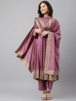 Khushal K Ethnic Motifs Printed Kurta with Palazzos & With Dupatta - Image 7