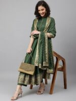 Khushal K Printed Kurta with Palazzos & With Dupatta