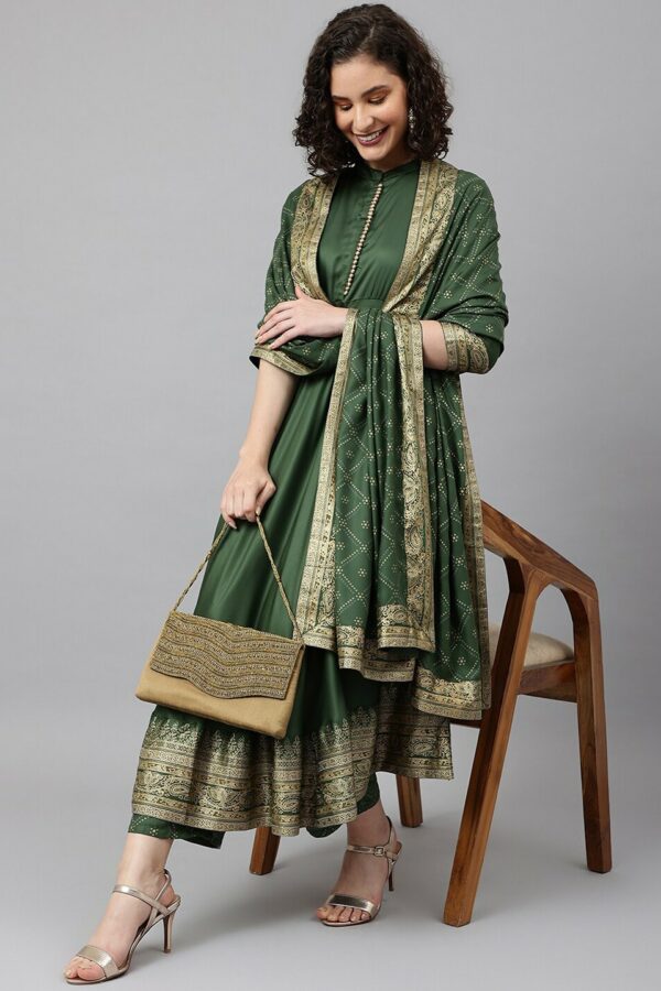 Khushal K Printed Kurta with Palazzos & With Dupatta