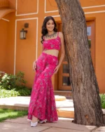 PREET GEORGETTE CAPE SHARARA SET - Image 6