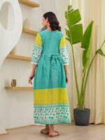 Aujjessa Printed Maternity Maxi Dress - Image 5