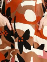 MomToBe Abstract Print Maternity A-Line Midi Dress - Image 2