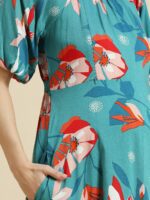 MomToBe Floral Print Maternity A-Line Midi Dress - Image 7