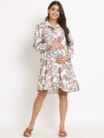 angloindu Paisley Printed Maternity Shirt Dress - Image 6