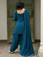 Lavanya The Label Embellished Regular Gotta Patti Kurta With Patiala & Dupatta - Image 5